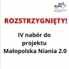 Wyniki czwartego naboru do projektu „MAŁOPOLSKA NIANIA 2.0”